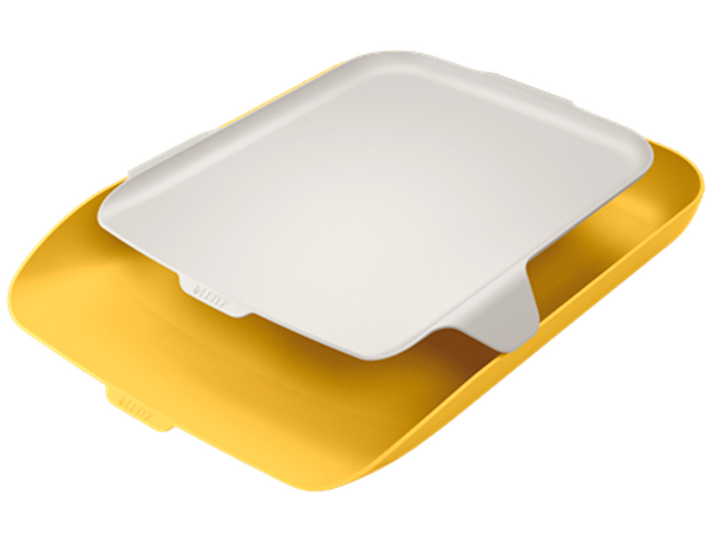BANDEJA SOBREMESA PLASTICO LEITZ COSY AMARILLO 274X62X391 MM