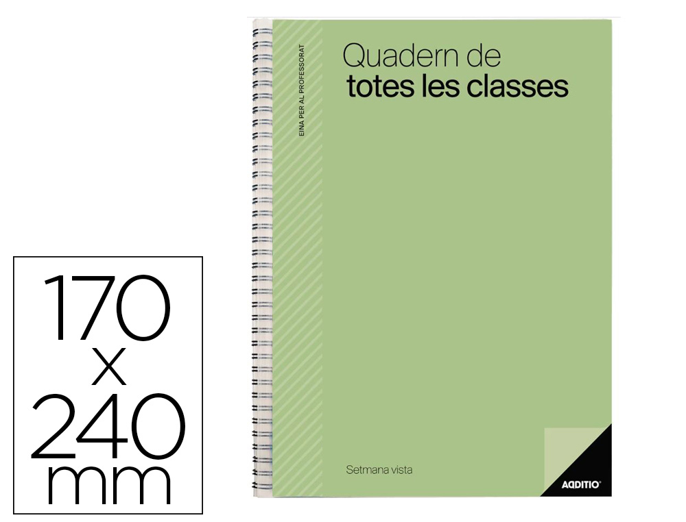 CUADERNO DE TODAS LAS CLASES DP ADDITIO PLANIFICACION DIA PAGINA EVALUACION CONTINUA CATALAN
