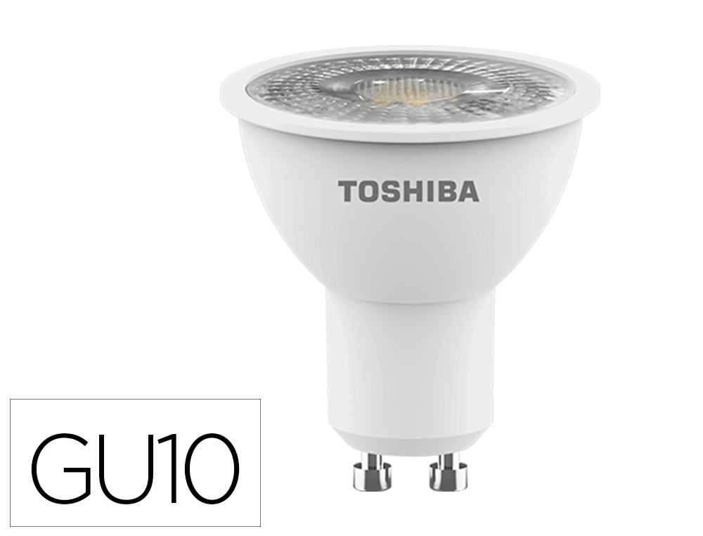 BOMBILLA LED TOSHIBA GU10 5.5W 3000K LUZ CALIDA