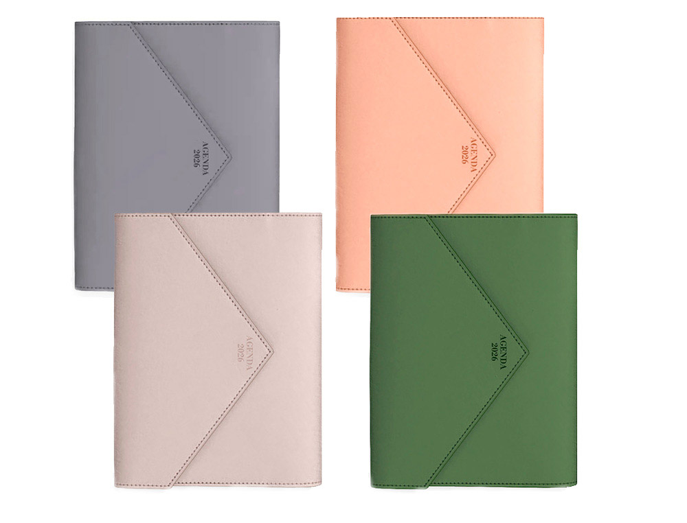 AGENDA ENCUADERNADA LIDERPAPEL 2026 PSARA EXPOSITOR 8 UNIDADES SURTIDAS