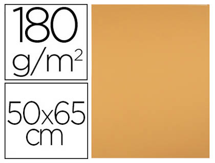 CARTULINA LIDERPAPEL 50X65 CM 180 GR AVELLANA UNIDAD