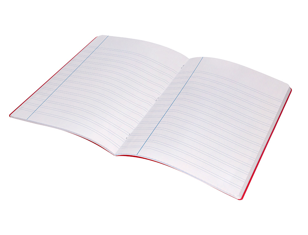 LIBRETA LIDERPAPEL 360 TAPA DE PLASTICO A4 48 HOJAS 90G/M2 PAUTA 4 3,5MM CON MARGEN COLORES SURTIDOS