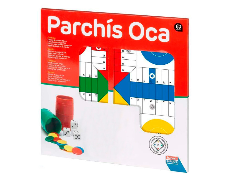 PARCHIS CON OCA 4 JUGADORES 40X40 CM