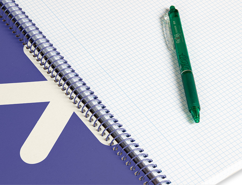 CUADERNO ESPIRAL ANTARTIK A4 MICRO TAPA DURA 80H 100 GR CUADRO 5 MM SIN BANDAS 4 TALADROS COLOR LAVANDA