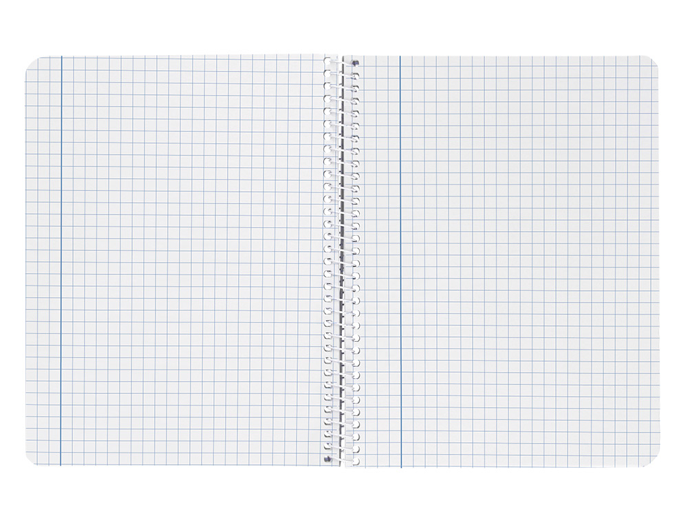 CUADERNO ESPIRAL LIDERPAPEL CUARTO WITTY TAPA DURA 80H 75GR CUADRO 6MM CON MARGEN COLORES SURTIDOS