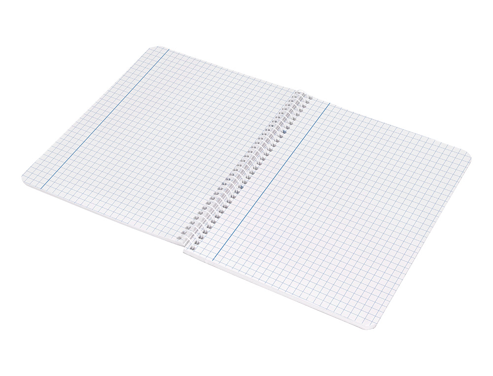CUADERNO ESPIRAL LIDERPAPEL CUARTO WITTY TAPA DURA 80H 75GR CUADRO 6MM CON MARGEN COLORES SURTIDOS