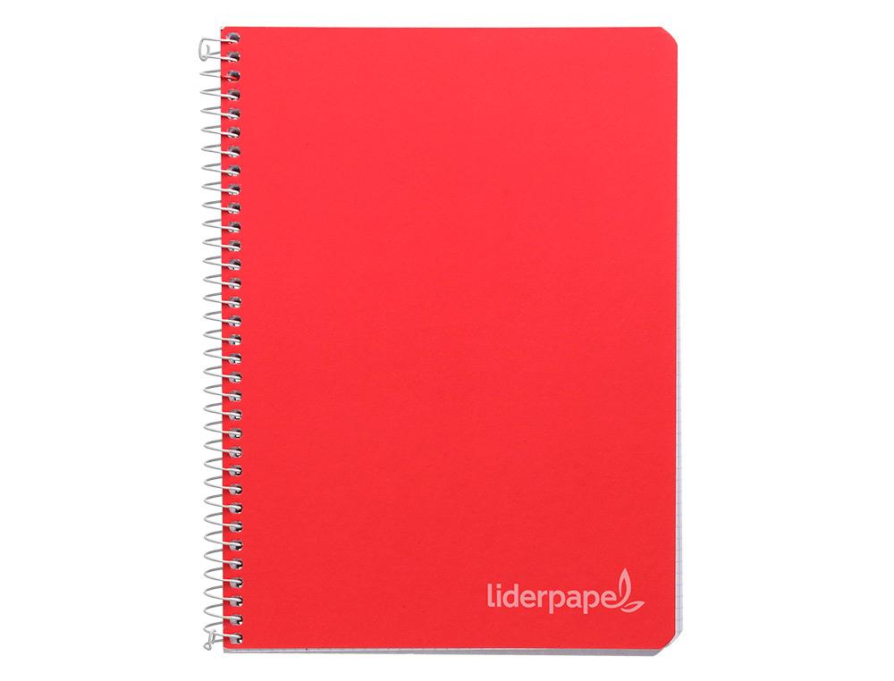 CUADERNO ESPIRAL LIDERPAPEL CUARTO WITTY TAPA DURA 80H 75GR CUADRO 6MM CON MARGEN COLORES SURTIDOS
