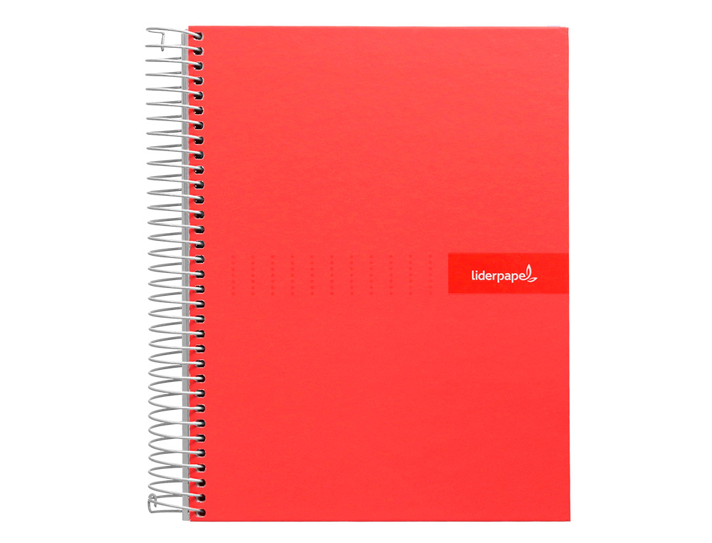 CUADERNO ESPIRAL LIDERPAPEL A4 CRAFTY TAPA FORRADA 80H 90GR CUADRO 5MM CON MARGEN COLORES SURTIDOS