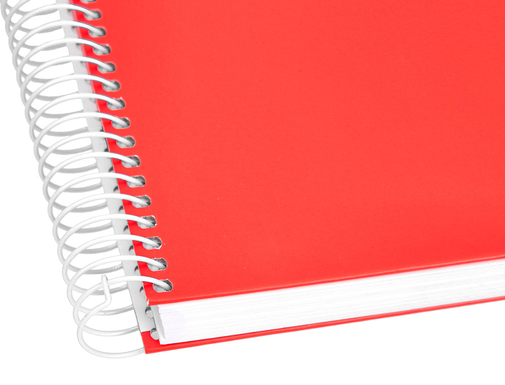 CUADERNO ESPIRAL LIDERPAPEL A4 CRAFTY TAPA FORRADA 80H 90GR CUADRO 5MM CON MARGEN COLORES SURTIDOS