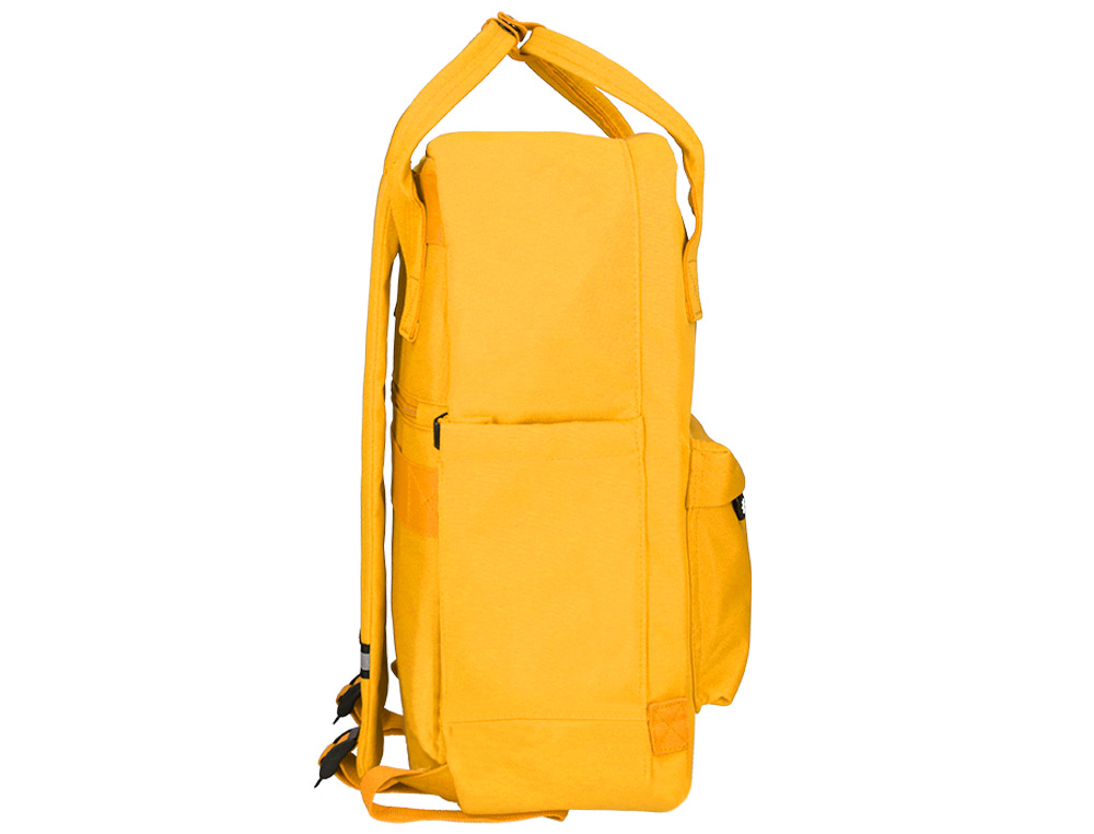 MOCHILA ANTARTIK 2 ASAS Y BOLSILLOS EXTERIORES MOSTAZA 300X115X390 MM