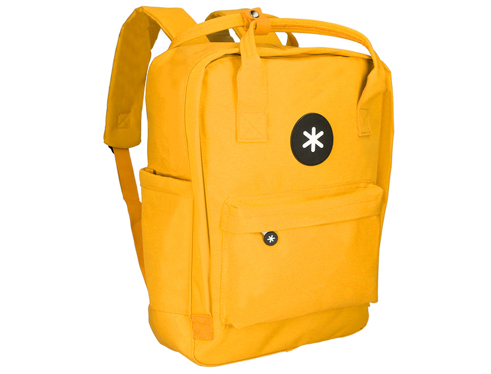 MOCHILA ANTARTIK 2 ASAS Y BOLSILLOS EXTERIORES MOSTAZA 300X115X390 MM