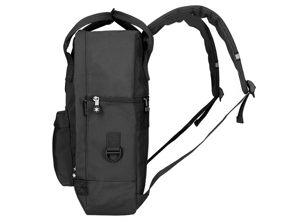 MOCHILA ANTARTIK 2 ASAS Y BOLSILLOS EXTERIORES NEGRO 300X115X390 MM