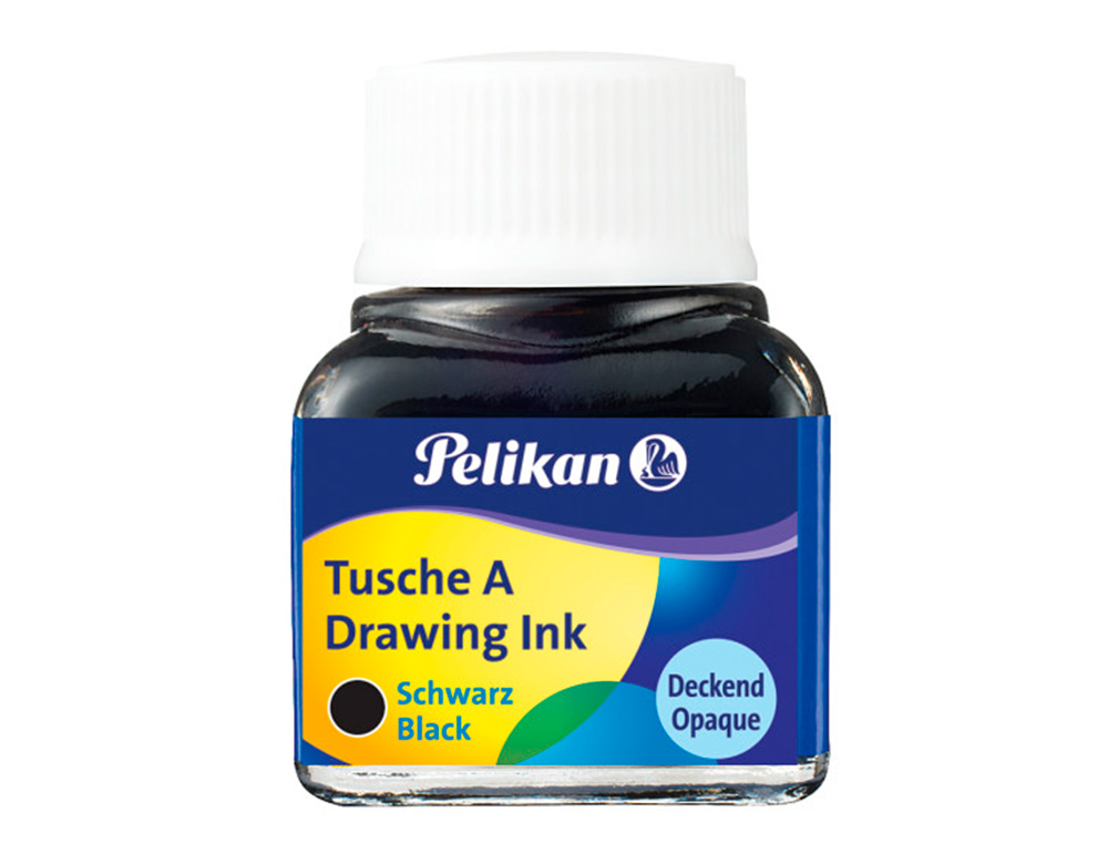 TINTA CHINA PELIKAN NEGRA BOTE DE 10 ML