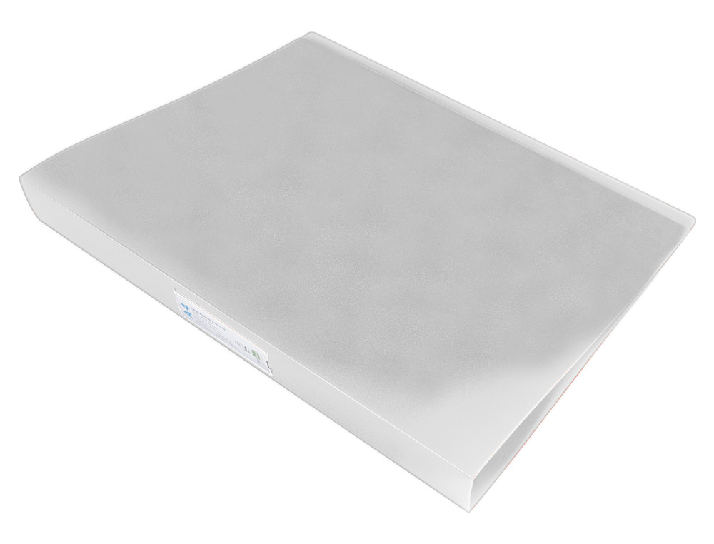 CARPETA LIDERPAPEL 4 ANILLAS 25 MM MIXTAS POLIPROPILENO DIN A4 TRANSPARENTE