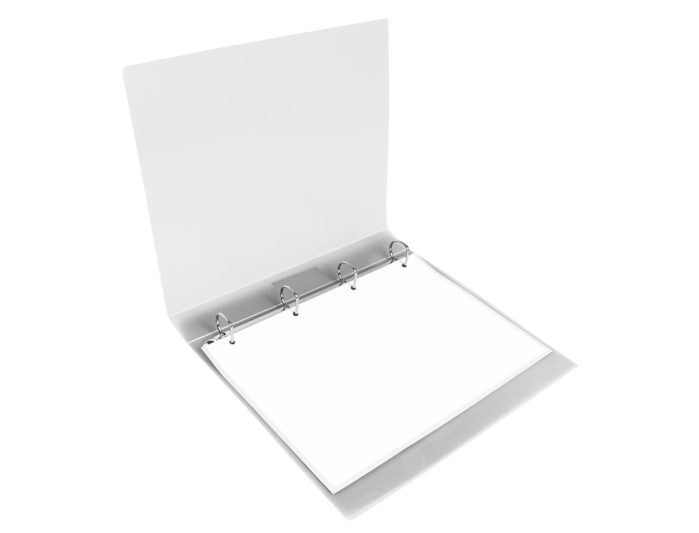 CARPETA LIDERPAPEL 4 ANILLAS 25 MM MIXTAS POLIPROPILENO DIN A4 TRANSPARENTE