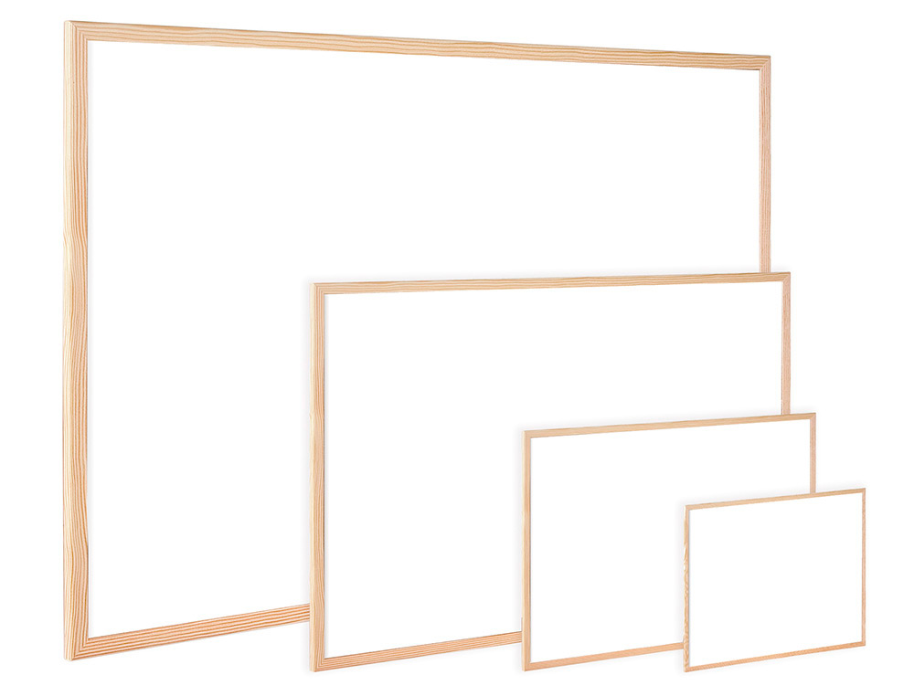 PIZARRA BLANCA Q-CONNECT LAMINADA MARCO DE MADERA 150X100 CM