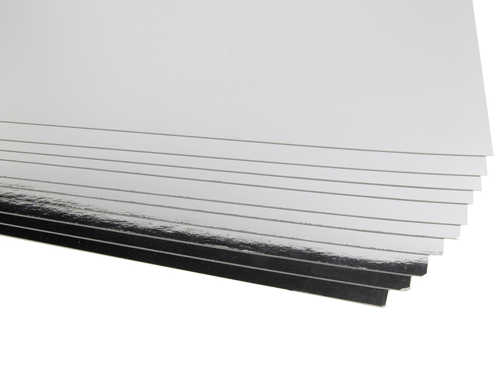 CARTULINA LIDERPAPEL 50X65 CM 235G/M2 METALIZADA PLATA