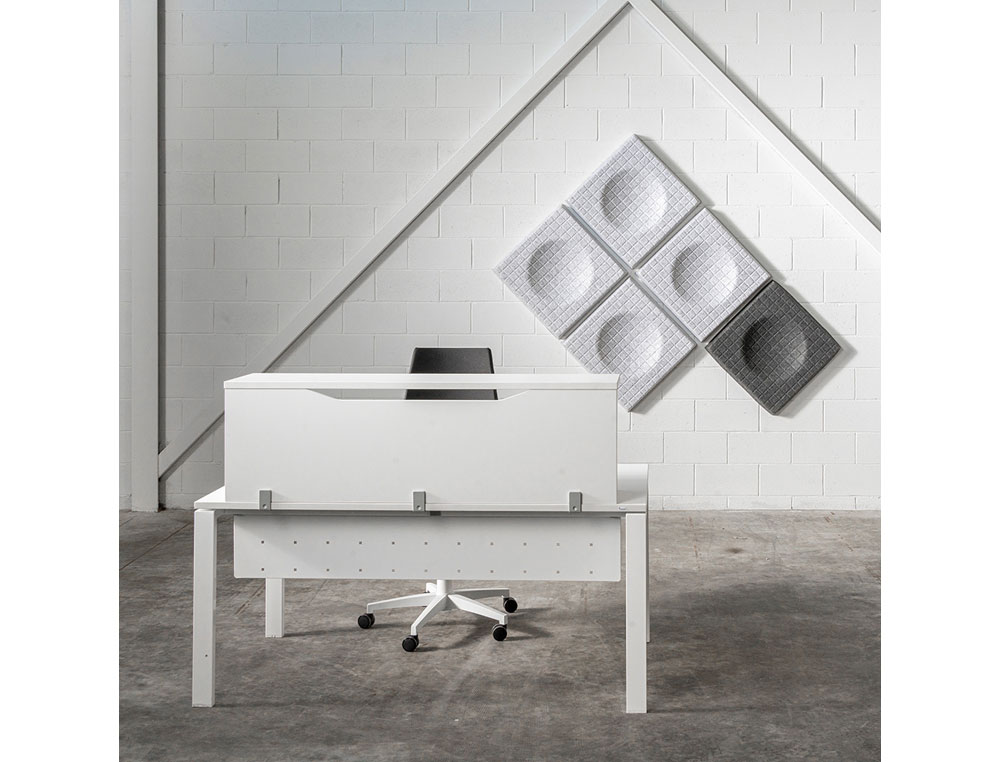 MOSTRADOR DE ALTILLO ROCADA VALIDO PARA MESAS WORK METAL EXECUTIVE 180X30X40 CM ACABADO AA01 HAYA/HAYA