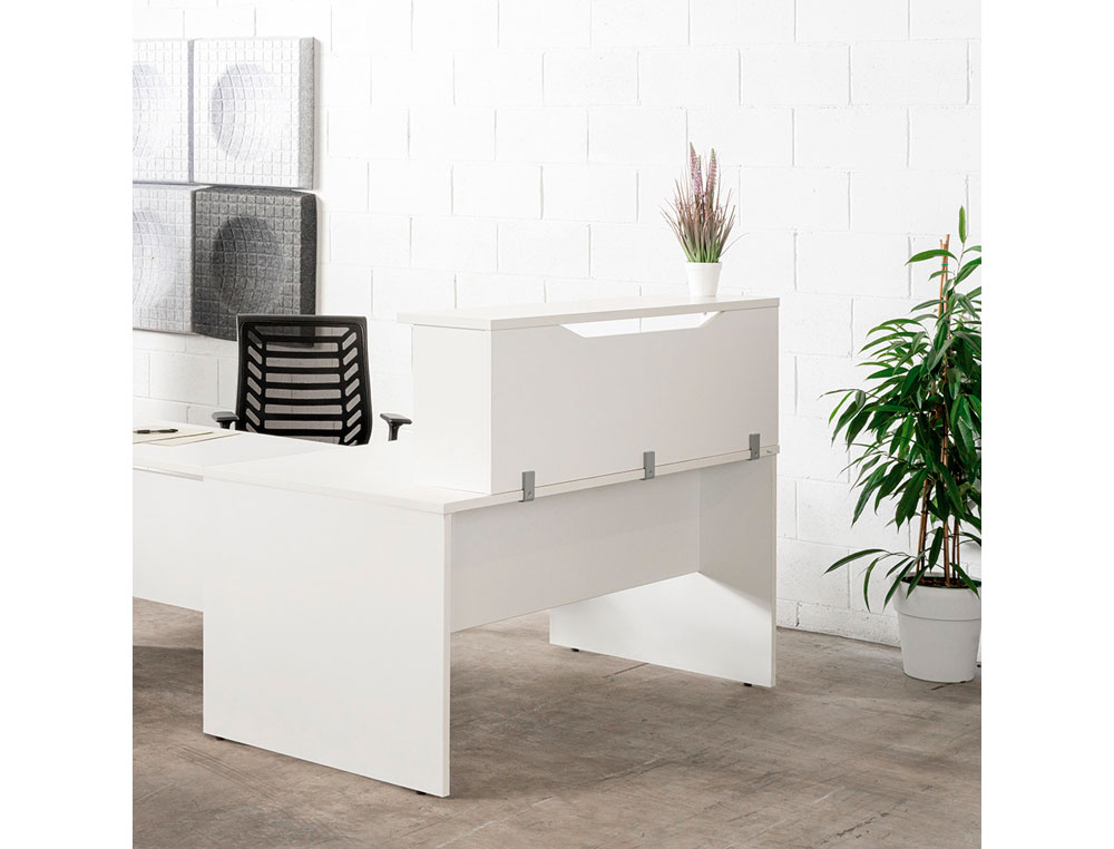 MOSTRADOR DE ALTILLO ROCADA VALIDO PARA MESAS WORK METAL EXECUTIVE 180X30X40 CM ACABADO AA01 HAYA/HAYA