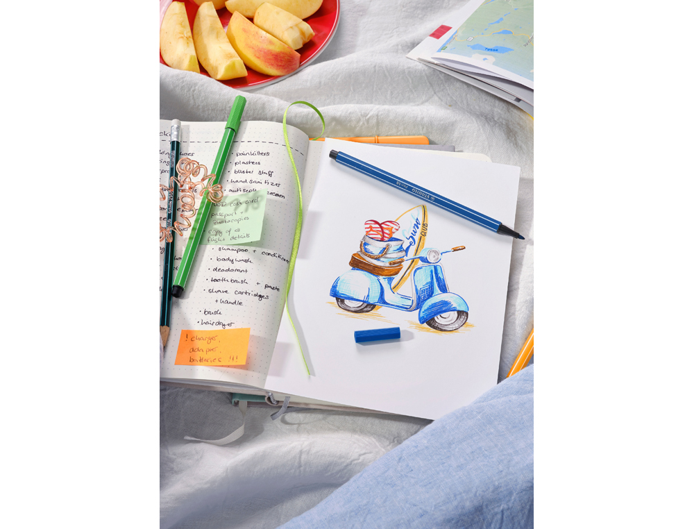 ROTULADOR STABILO ACUARELABLE PEN 68 ESMERALDA CLARO PUNTA GRUESA 1MM