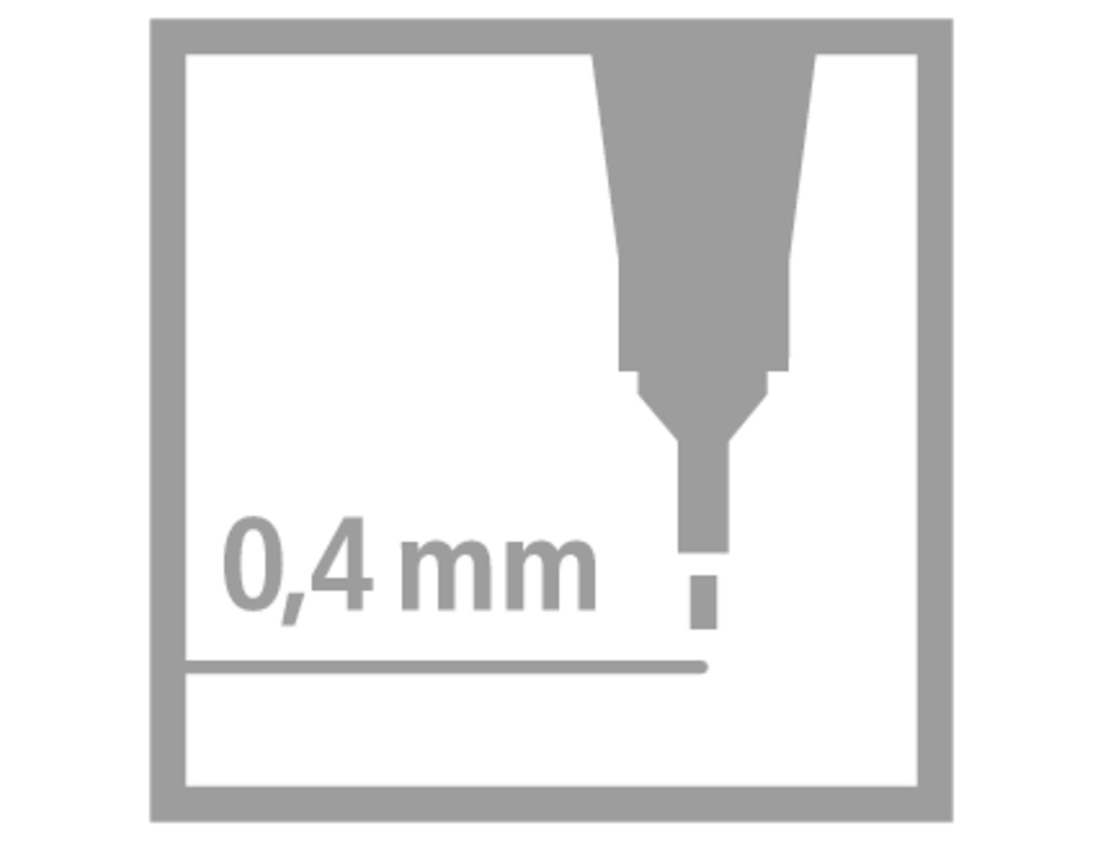 ROTULADOR STABILO PUNTA DE FIB RA POINT 88 CARNE OSCURO PUNTA FINA 0,4MM