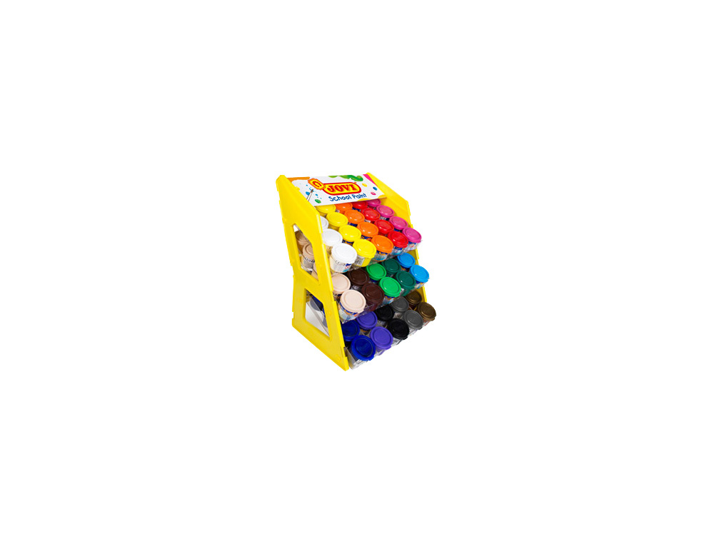 TEMPERA ESCOLAR JOVI 35 ML EXPOSITOR SOBREMESA DE 100 UNIDADES COLORES SURTIDOS