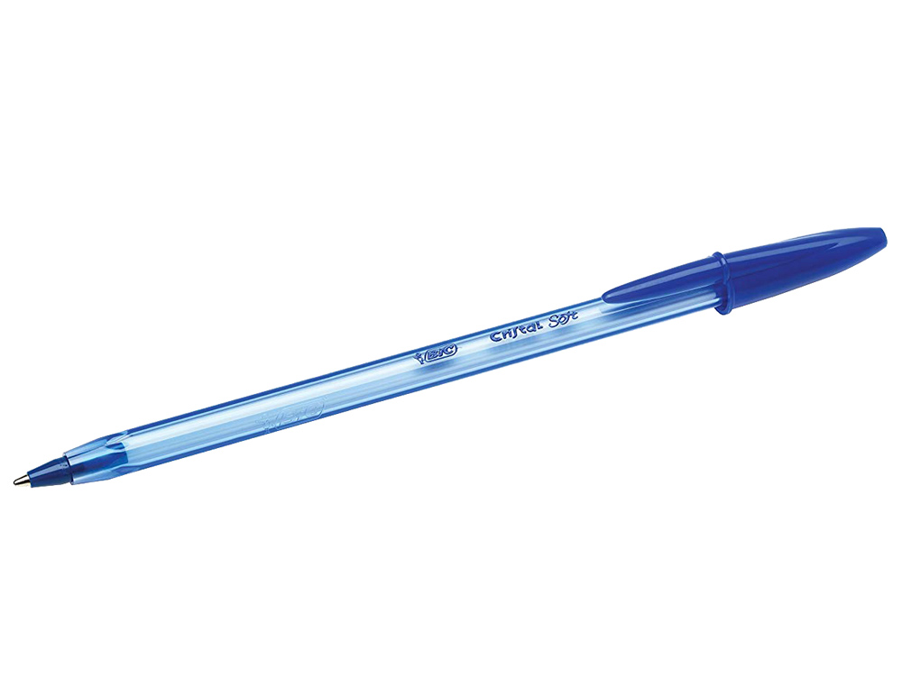 BOLIGRAFO BIC CRISTAL SOFT AZUL PUNTA DE 1,2 MM