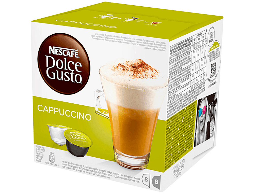 CAFE DOLCE GUSTO CAPUCHINO MONODOSIS CAJA DE 16 UNIDADES