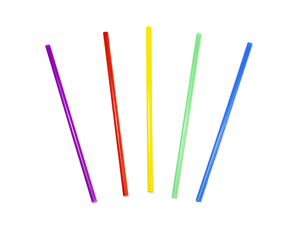 SORBETE NUPIK PLASTICO REUTILIZABLE 100% 200X6 MM PAQUETE DE 50 UNIDADES COLORESSURTIDOS