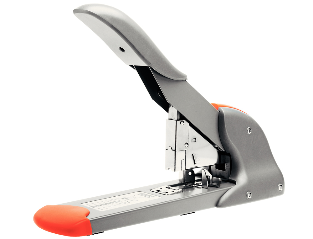 GRAPADORA RAPID FASHION HD210 PLATA/NARANJA CAPACIDAD 210 HOJAS USA GRAPAS 9/8-24 Y 23/8-24