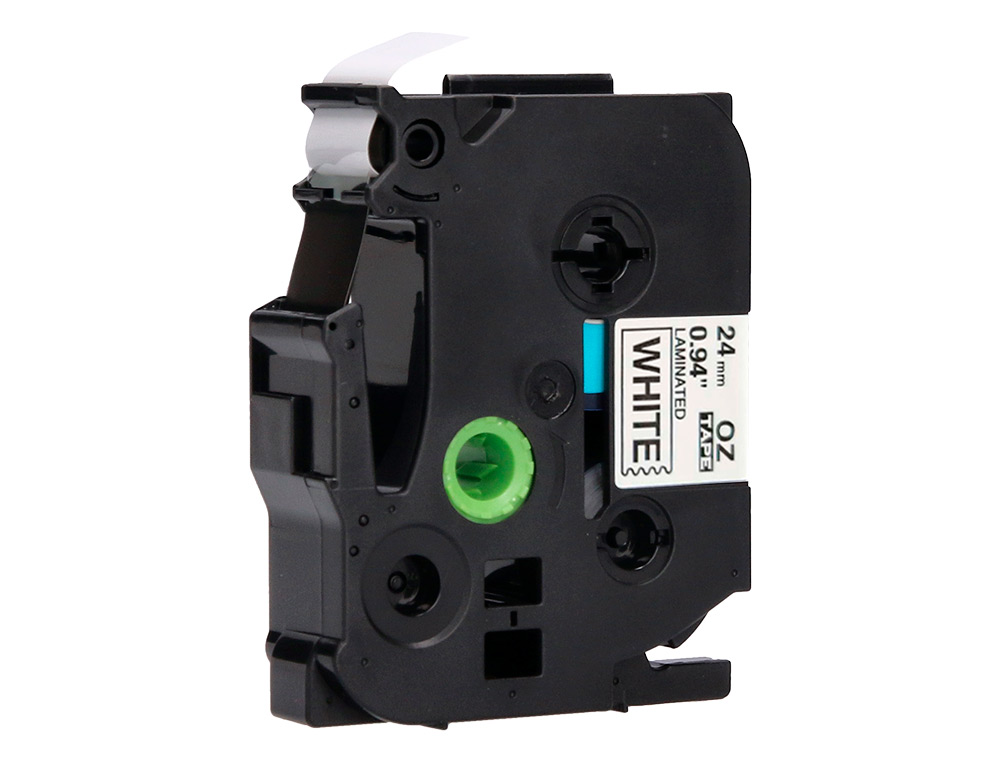 CINTA Q-CONNECT TZE-251 BLANCO-NEGRO 24MM LONGITUD 8 MT