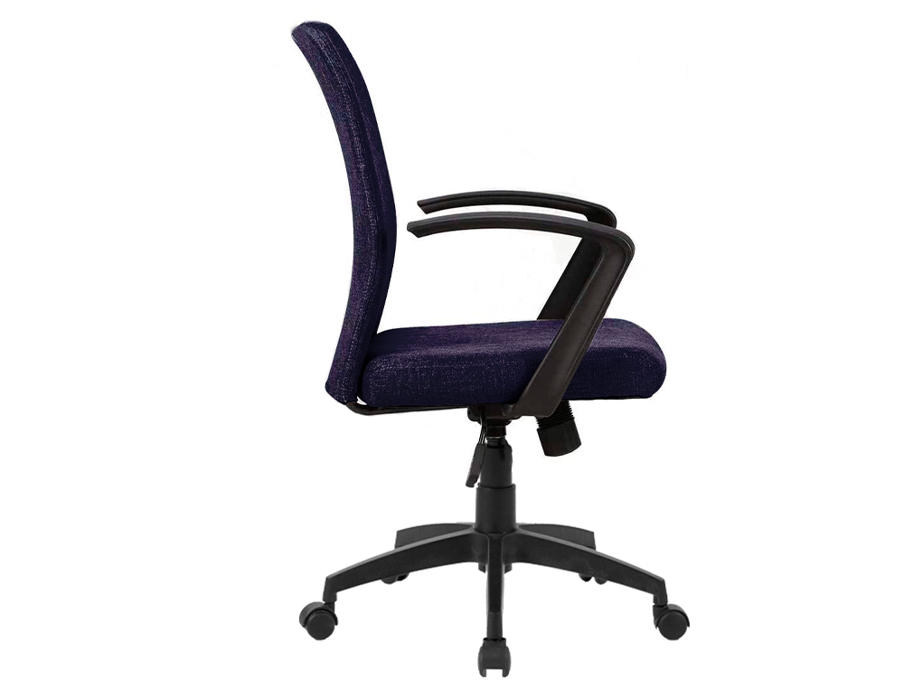 SILLA GIRATORIA Q-CONNECT BASE NYLON REGULABLE EN ALTURA 895+110MM ALTO 580MM ANCHO 550MM PROFUNDIDAD NEGRO