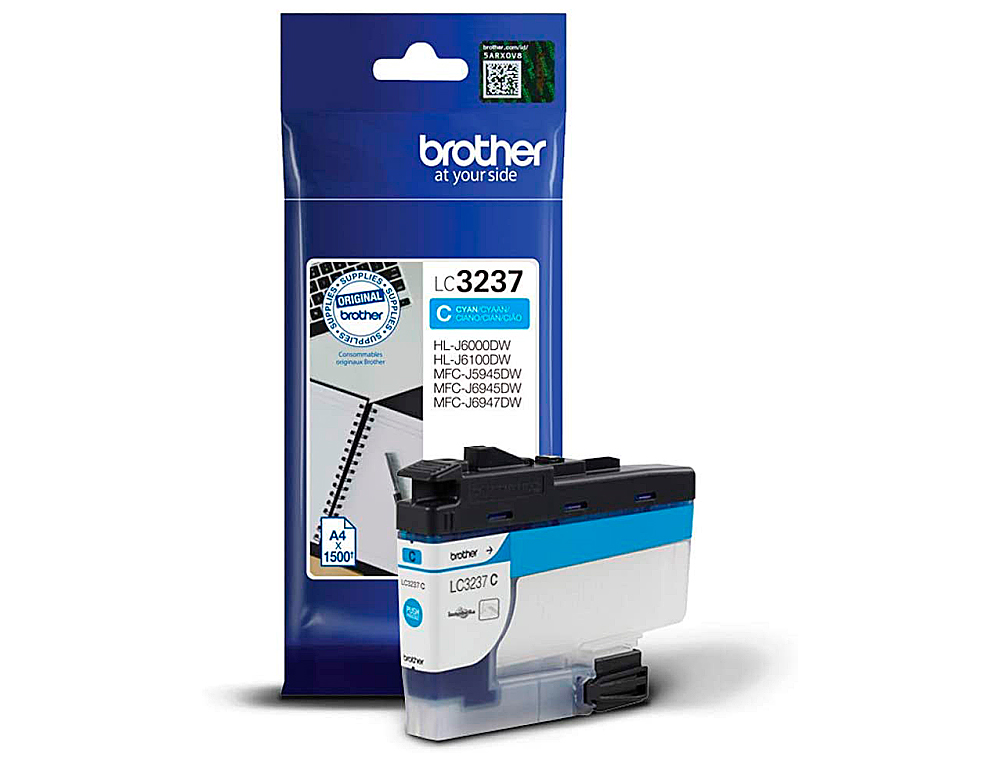 INK-JET BROTHER LC3237 HL-J6000DW / HL-J6100DW / MFC-J5945DW / MFC-J6945DW / MFC-J6947DW 1500 PAG CIAN