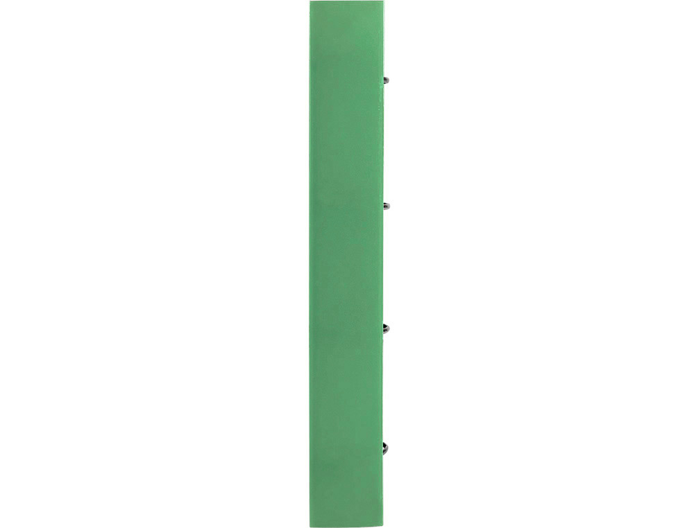 CARPETA CON RECAMBIO LIDERPAPEL A4 CUADRO 5MM 100 HOJAS 80G POLIPROPILENO 4 ANILLAS 40MM VERDE MANZANA
