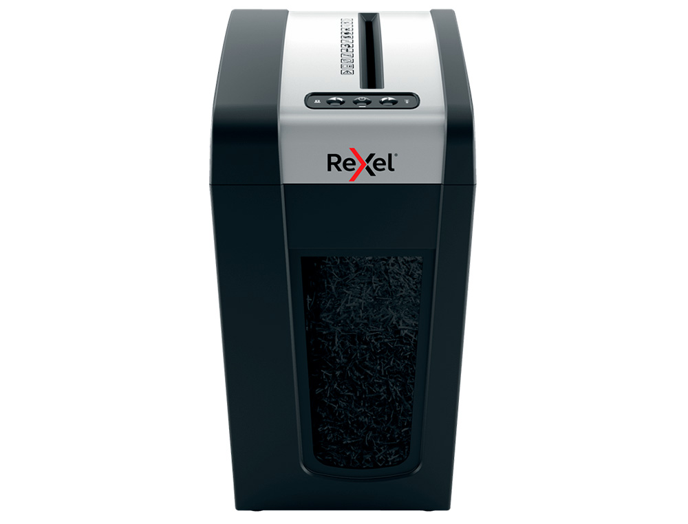 DESTRUCTORA DE DOCUMENTOS REXEL SECURE MC6-SL EU CAPACIDAD 6 HOJAS GRAPAS CLIPS TARJETAS Y CD 18 L