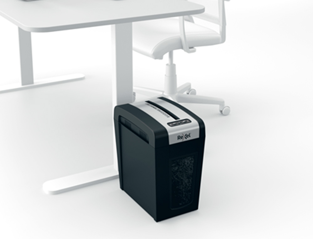 DESTRUCTORA DE DOCUMENTOS REXEL SECURE MC6-SL EU CAPACIDAD 6 HOJAS GRAPAS CLIPS TARJETAS Y CD 18 L