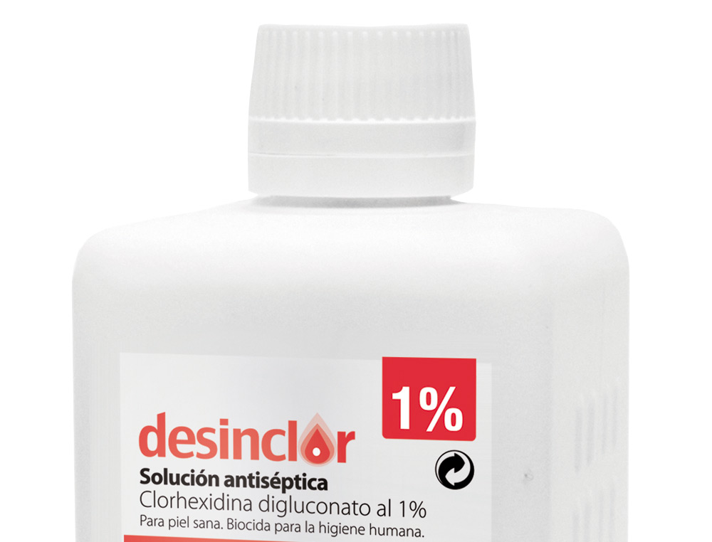 SOLUCION ANTISEPTICA CLORHEXIDINA DESINCLOR 1% BOTE DE 500 ML