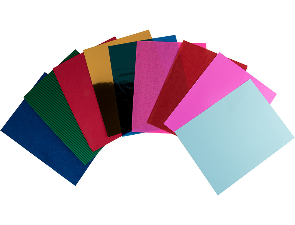 BLOC TRABAJOS MANUALES LIDERPAPEL MULTIPLE 240X315MM 84 HOJAS COLORES SURTIDOS