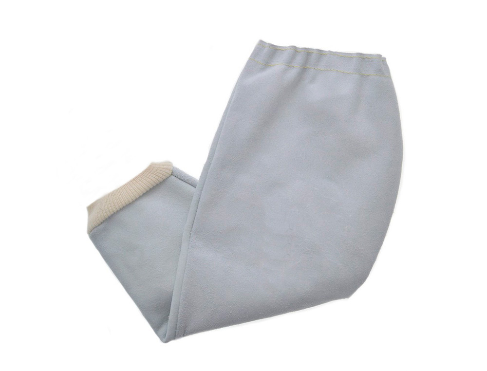 MANGUITO PARA SOLDADOR FARU CUERO AL CROMO PUÑO ELASTICO Y CORDON SUJECION SUPERIOR