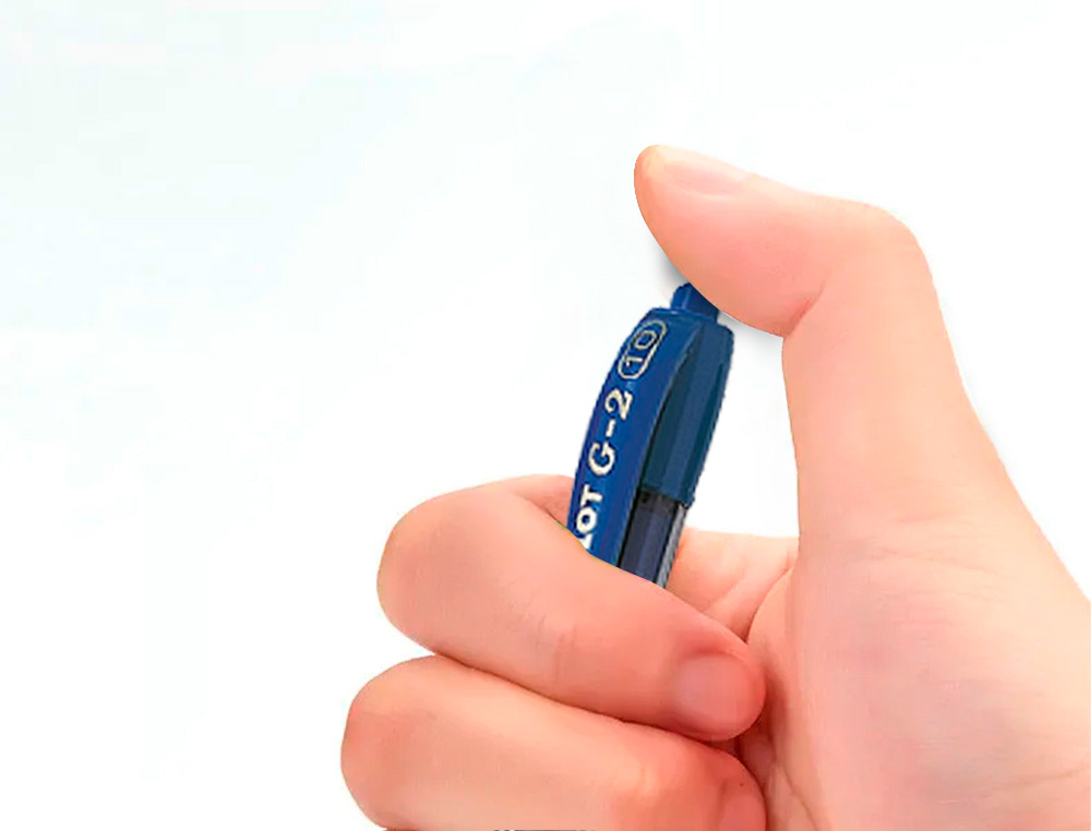 BOLIGRAFO PILOT G-2 AZUL TINTA GEL RETRACTIL SUJECION DE CAUCHO EN BLISTER