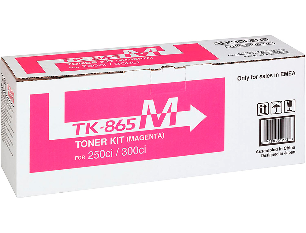 TONER KYOCERA -MITA COPIADORA TASKALFA 250CI/300CI MAGENTA TK865M 12.000 PAGINAS