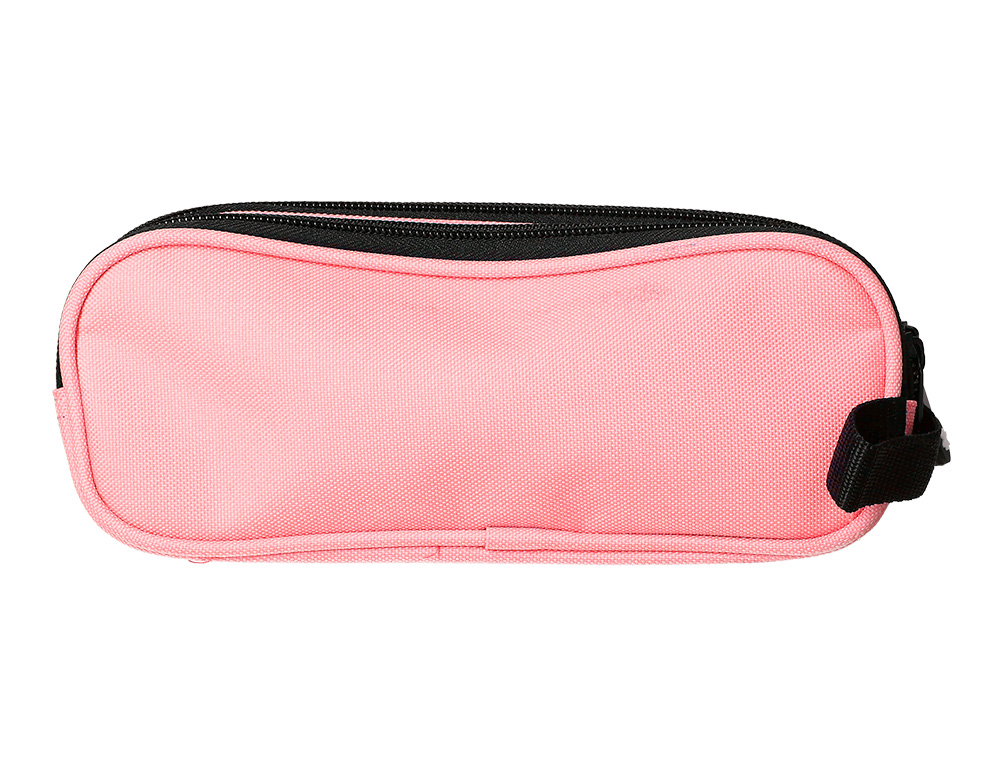 ESTUCHE PORTATODO ANTARTIK DOBLE CREMALLERA COLOR CORAL 210X60X80 MM