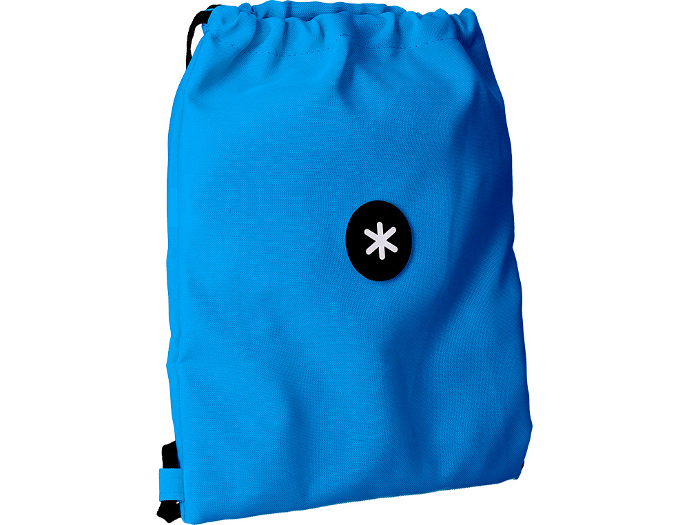 MOCHILA SACO PLANO ANTARTIK BOLSILLO INTERIOR CON CREMALLERA COLOR AZUL 350X400 MM