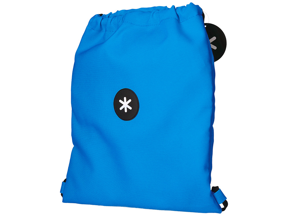 MOCHILA SACO PLANO ANTARTIK BOLSILLO INTERIOR CON CREMALLERA COLOR AZUL 350X400 MM