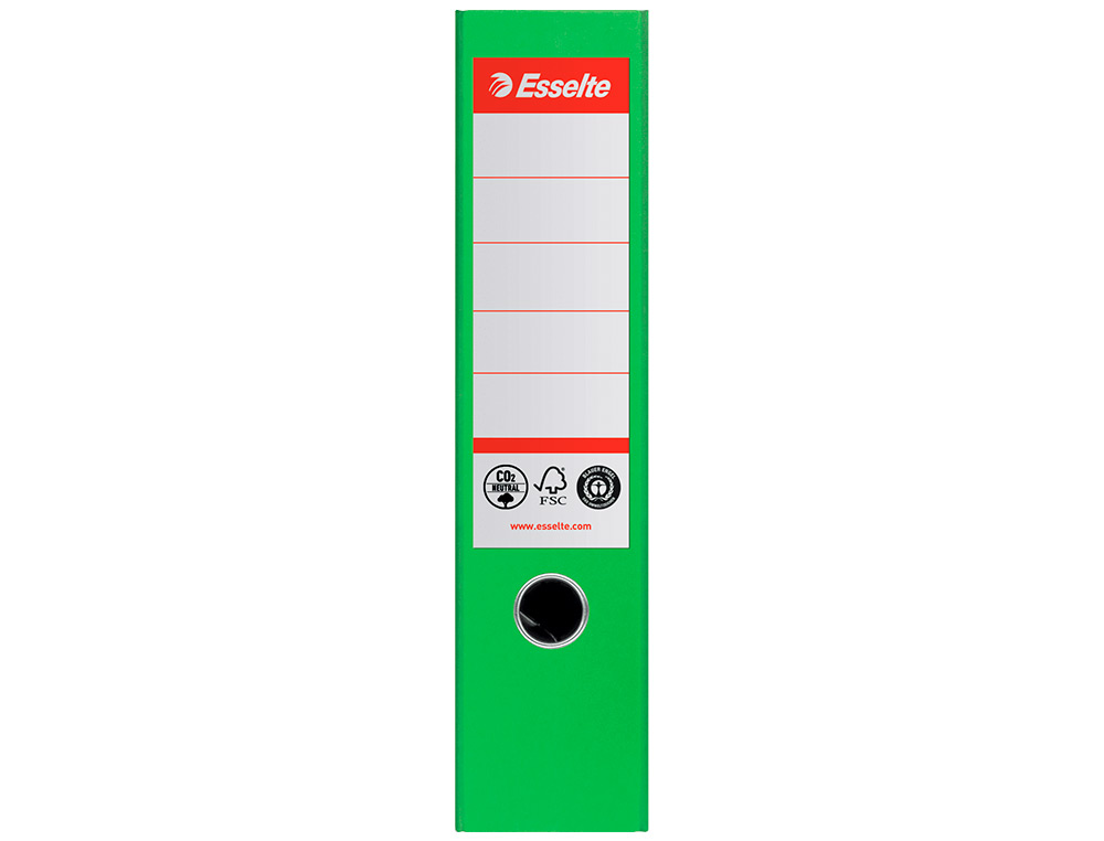 ARCHIVADOR DE PALANCA ESSELTE N 1 CO2 NEUTRAL DIN A4 CARTON FORRADO LOMO 75 MM VERDE VIVIDA