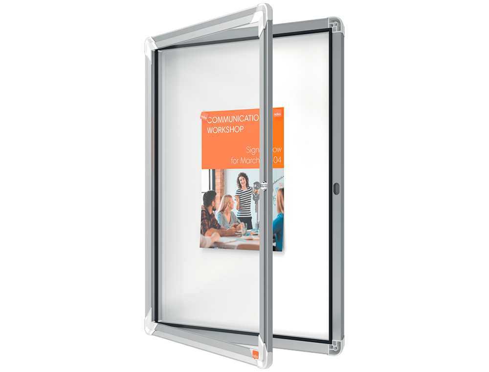 VITRINA DE ANUNCIOS NOBO PREMIUM PLUS MAGNETICA DE EXTERIOR 4 X DIN A4 532X692X45 MM