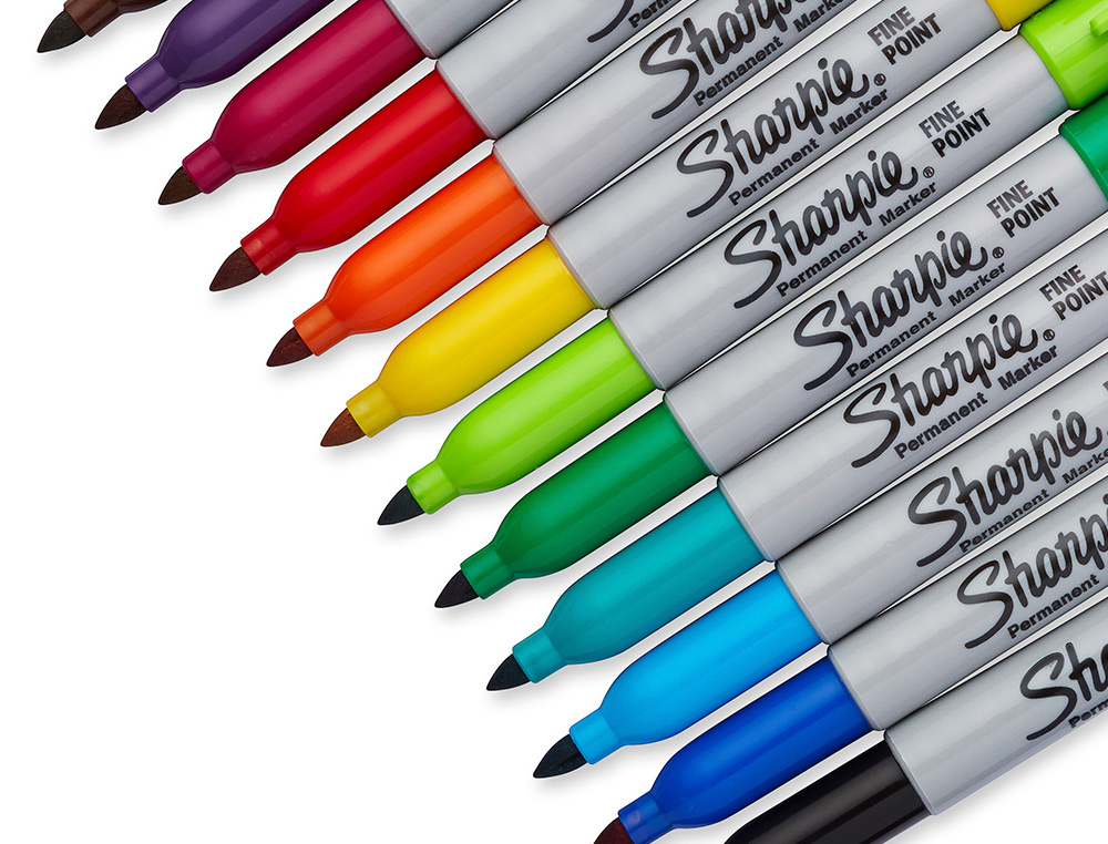 ROTULADOR SHARPIE PERMANENTE FINO BLISTER 12 UNIDADES COLORES SURTIDOS