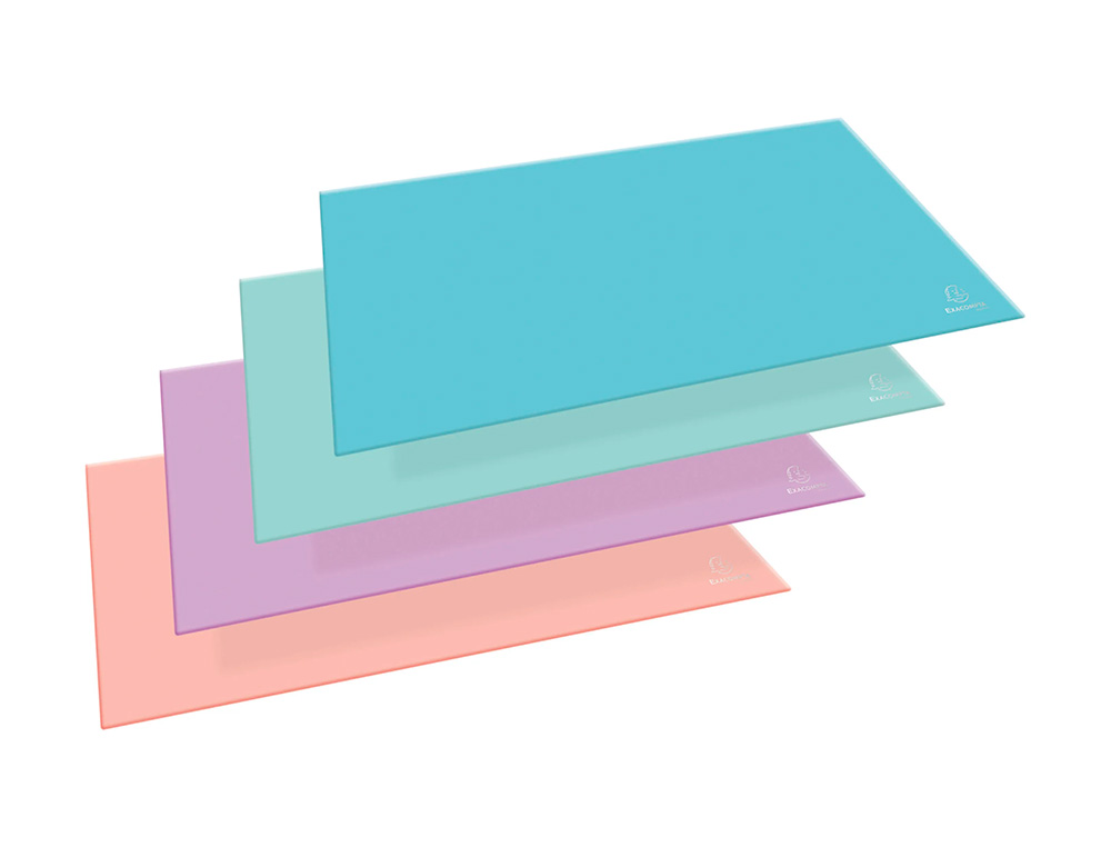VADE DE SOBREMESA EXACOMPTA AQUAREL CARTON FORRADO COLORES PASTEL SURTIDOS 585X385X5 MM