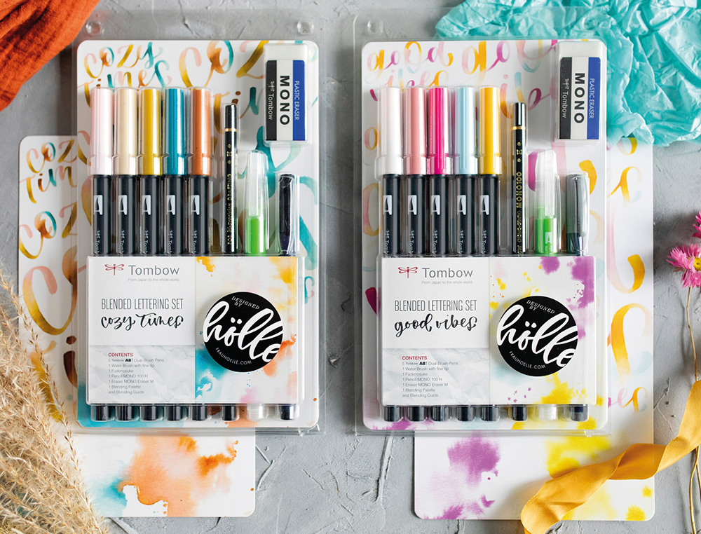 SET BLENDED LETTERING TOMBOW GOOD VIBES 9 PIEZAS