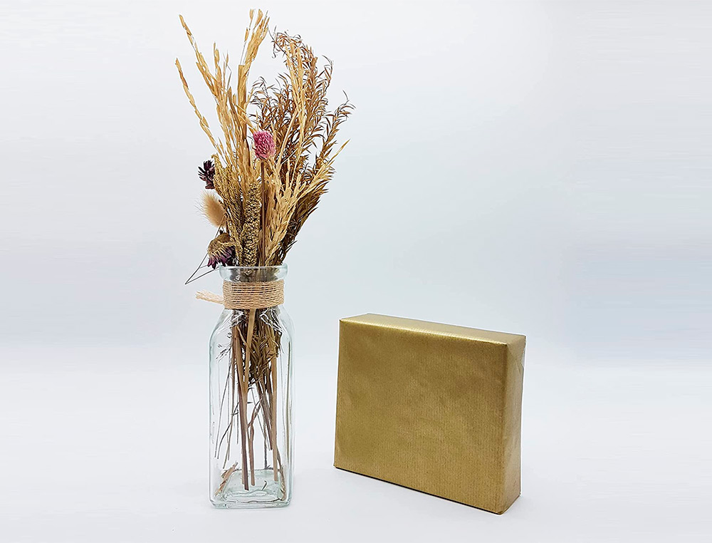 PAPEL DE REGALO BASIKA METALIZADO ORO BOBINA ANCHO 62 CM LONGITUD 80 M